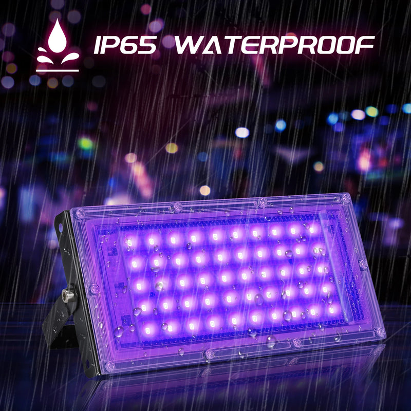 Projecteur lumière noire UV – indice IP65 sous la pluie