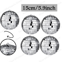Boule à facettes argentée déco – vue 22