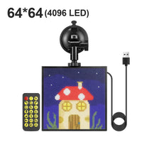Panneau LED programmable pour voiture, pixels 32 x 32 ou 64 x 64, application Bluetooth