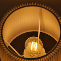 Lampe de table sans fil à abat-jour tissu, pied télescopique, 2000 mAh