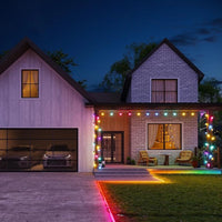 Guirlande guinguette colorée G40 – façade de maison décorée, autre vue