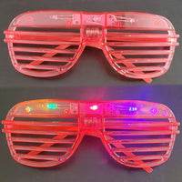 Lunettes LED lumineuses à lamelles pour soirée, 3 modes, lots de 5 à 50 pièces