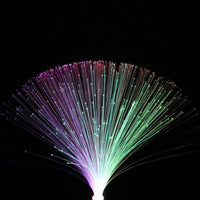 Lampe fibre optique multicolore à piles pour chambre et bureau, 34 cm
