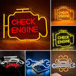Néon LED USB pour garage, Check Engine, clé ou moto, 10 modèles