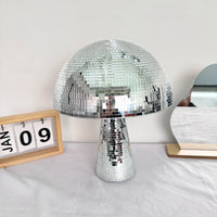 Boule à facettes déco champignon – coloris argenté