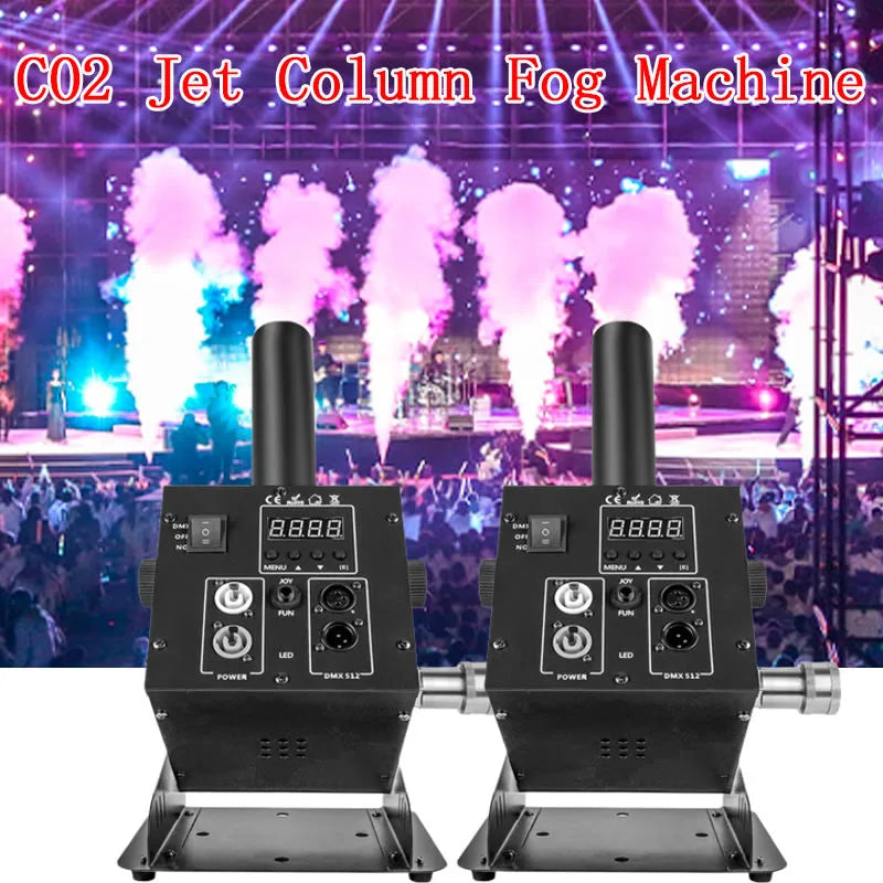 Canon à CO2 LED 250 W DMX512, 1 ou 2 machines