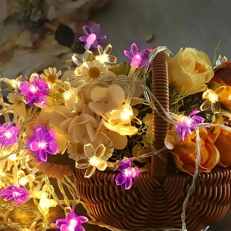 Guirlande lumineuse fleurs de cerisier 10 m – vue 2