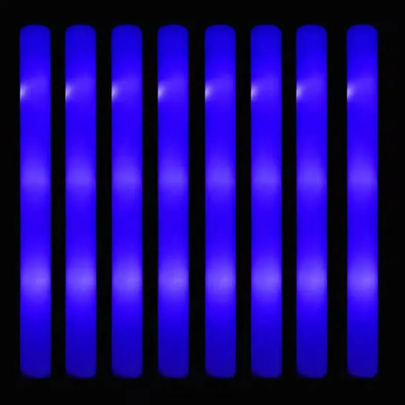 Bâtons lumineux LED en mousse, lot de 30, 3 modes, 9 coloris