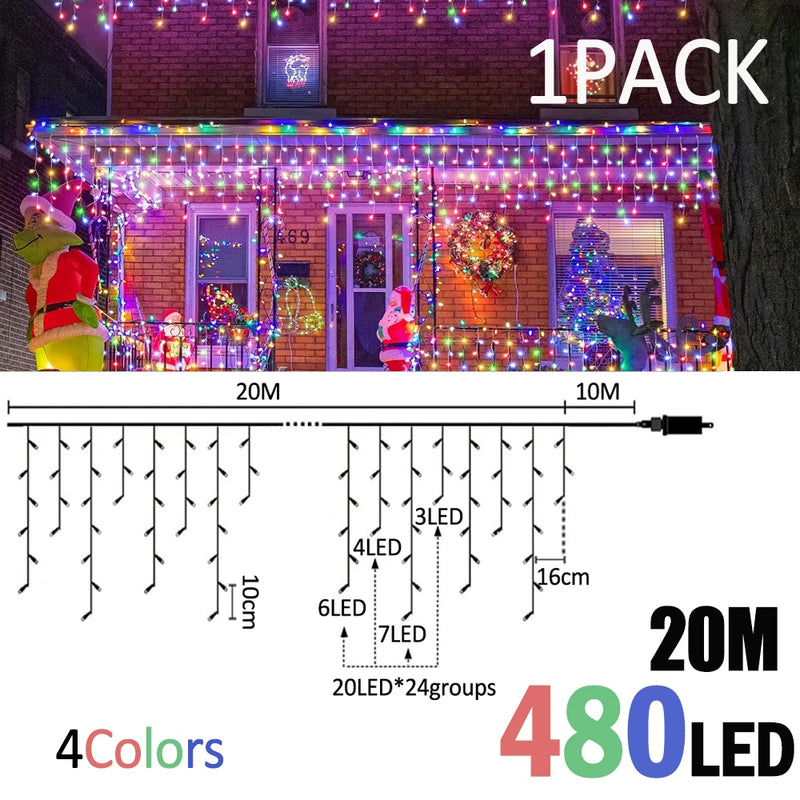 Guirlande stalactite LED – vue 13