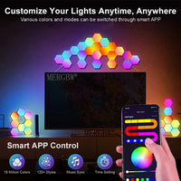 Lampes hexagonales modulaires RGB – vue 11
