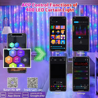 Rideau lumineux 400 LED – fonctions de l’application
