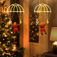 Décoration de fenêtre Père Noël en parachute – vue 9