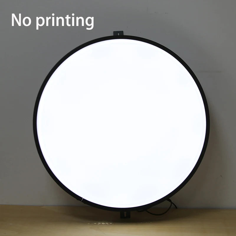 Caisson lumineux rond 50 cm LED à logo personnalisable – caisson sans impression