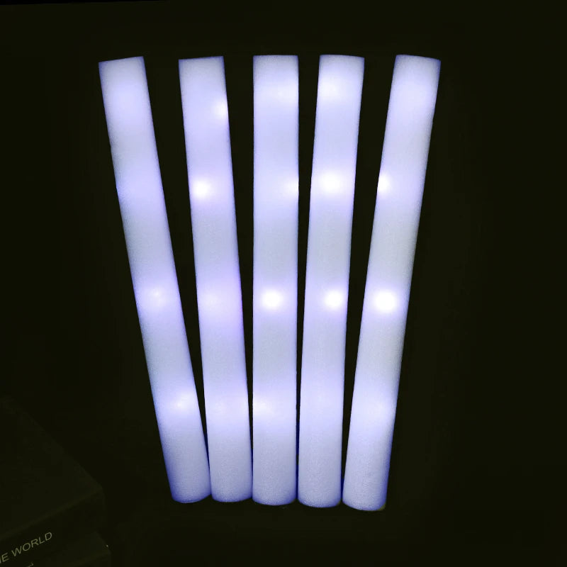 Bâtons lumineux mousse LED – bâtons allumés en blanc