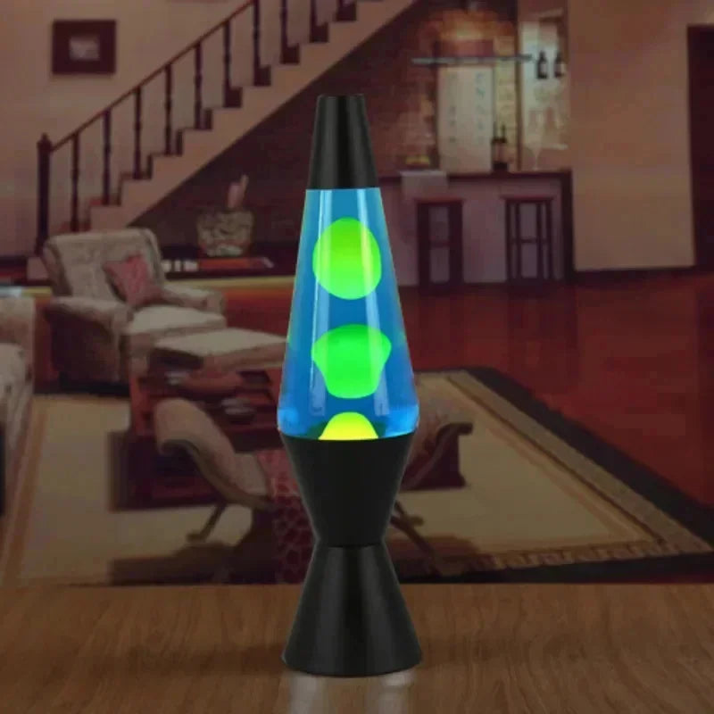 Lampe à lave cône 36 cm, base en alliage, 10 coloris