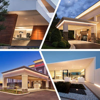 Ruban LED FCOB blanc – exemples d'éclairage de façades et d'entrées