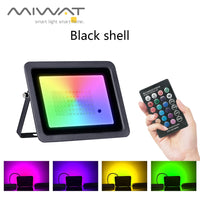Projecteur RGB IP68 – version coque noire avec télécommande