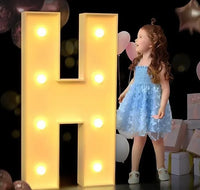 Lettre lumineuse géante à remplir de ballons, A à Z et &, 70, 100 ou 120 cm