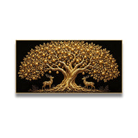 Tableau lumineux LED arbre de vie doré – vue 9