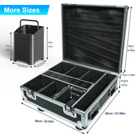 Uplight sur batterie RGBWA UV, lot de 6 avec flight case de charge