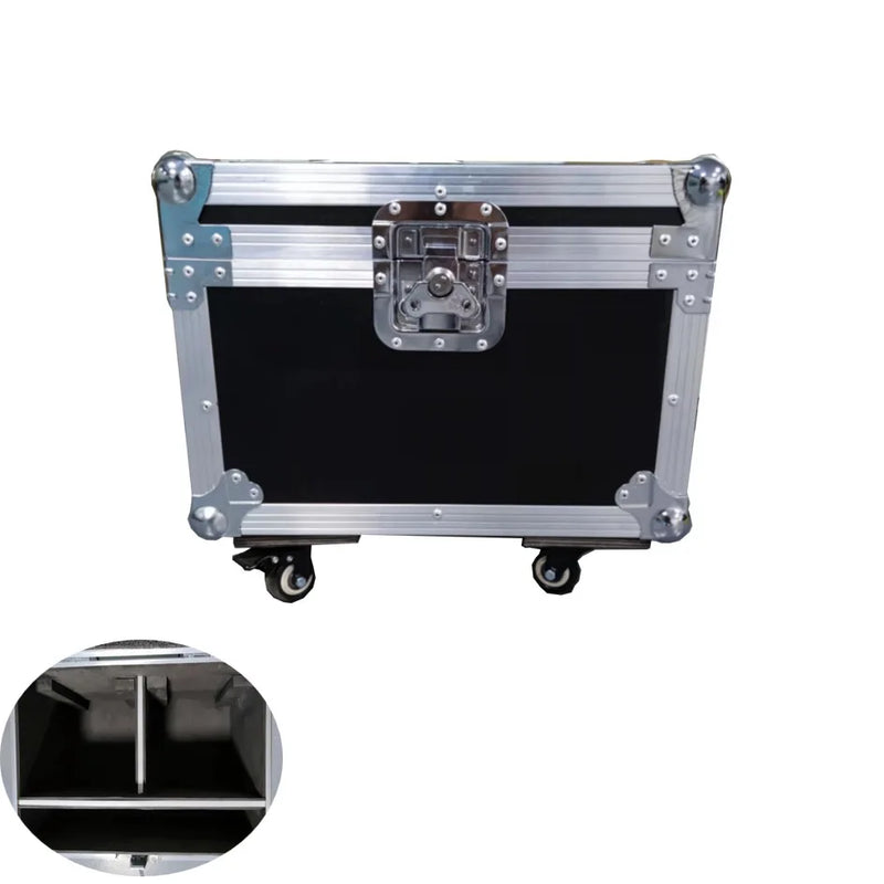 Machine à étincelles froides 750 W – flight case à roulettes fermé