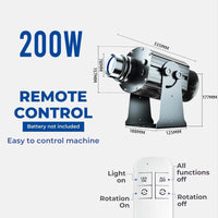 Projecteur gobo logo personnalisé, 35 à 200 W, avec télécommande