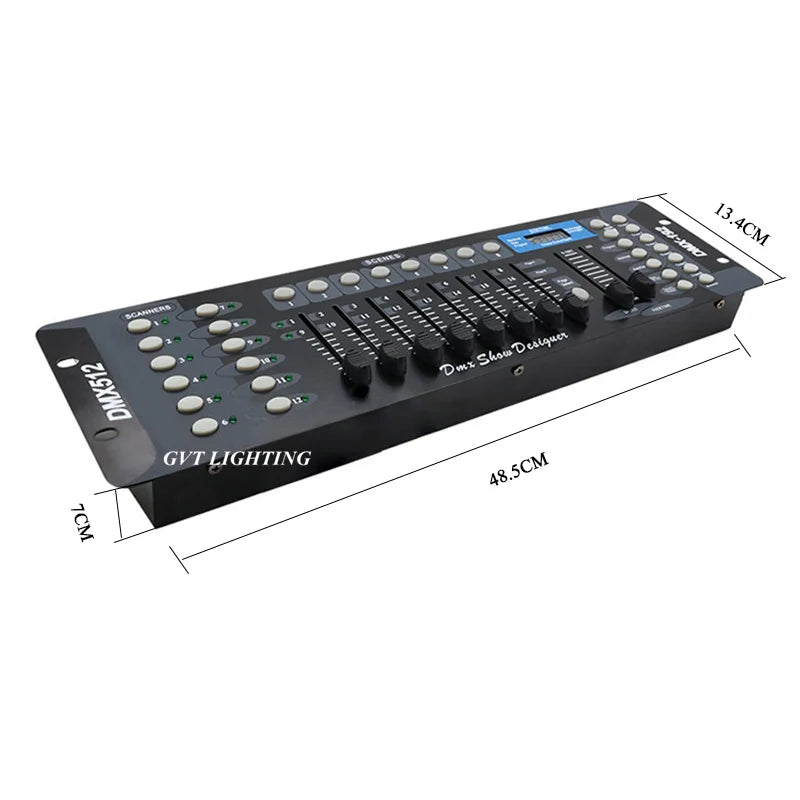 Contrôleur DMX 192 canaux, console DMX512 12 appareils, 8 scènes