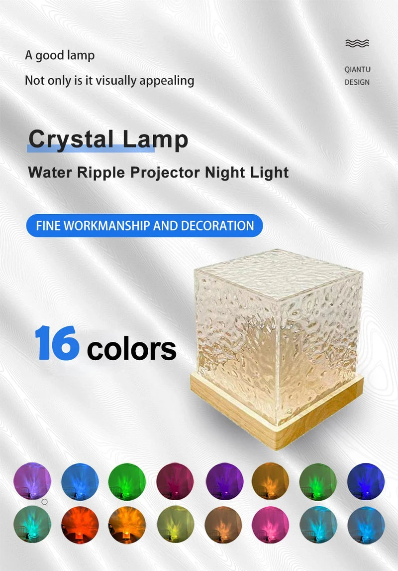 Lampe cristal ondulation d'eau – vue 13