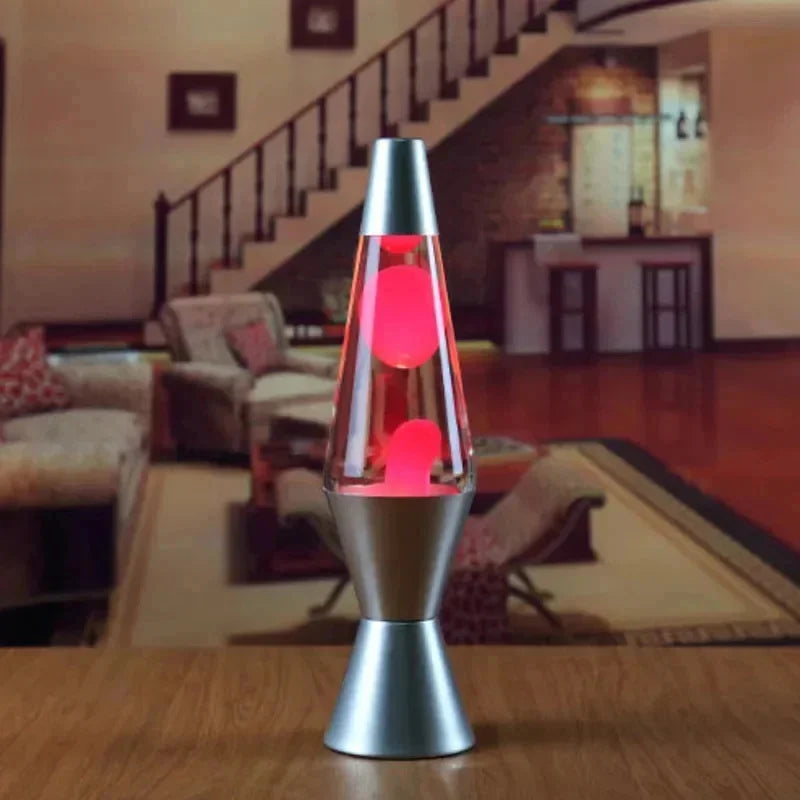 Lampe à lave cône 36 cm, base en alliage, 10 coloris