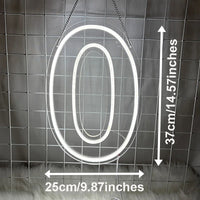 Néon LED mural chiffre ou étoile d'anniversaire – vue 5