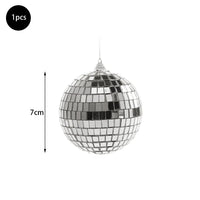 Boules à facettes miroir pour sapin de Noël, 2 à 10 cm