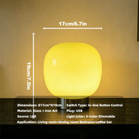 Lampe de table en verre à 3 teintes – vue 15