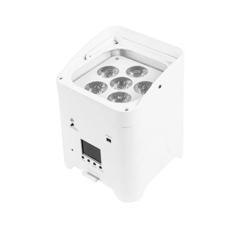 Uplight sur batterie RGBWA UV, lot de 8 avec flight case, noir ou blanc