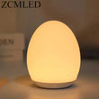 Veilleuse bébé LED en silicone, œuf ou pingouin, 7 couleurs, tactile, rechargeable