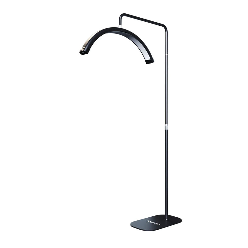 Lampe demi-lune LED sur pied – Noir, modèle D
