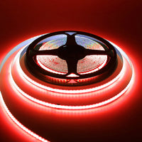 Bande LED COB 220 V – rouleau allumé en rouge