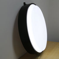 Caisson lumineux rond 50 cm LED à logo personnalisable – caisson vu de profil