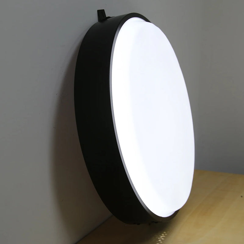 Caisson lumineux rond 50 cm LED à logo personnalisable – caisson vu de profil