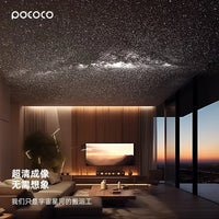Projecteur ciel étoilé POCOCO – ciel étoilé projeté au plafond d'un salon