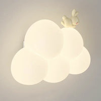 Applique murale nuage LED 18 W pour chambre d'enfant, cœur ou couronne