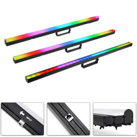 Lot de 8 barres LED pixel RGB 100 cm programmables, contrôleur DMX ArtNet inclus
