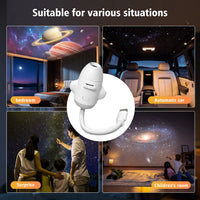 Mini projecteur d'étoiles USB en forme de fusée – usages dans une chambre, une voiture et une chambre d'enfant