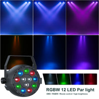 Pack éclairage DJ sur pied : 2 PAR LED RGBW, 2 derbys, télécommande