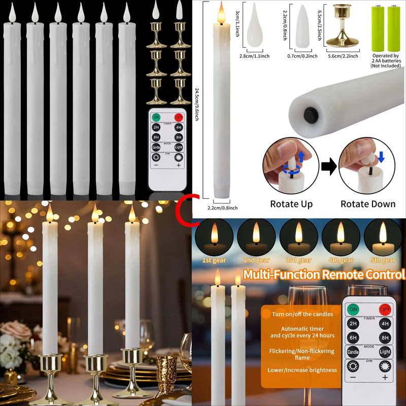 Bougies LED coniques – vue 42