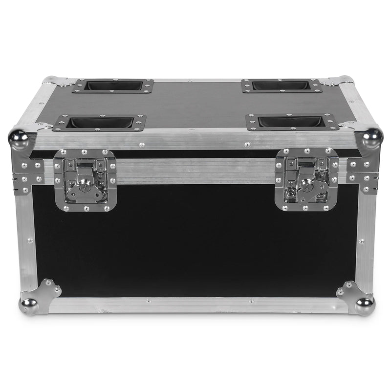 Flight case à roulettes pour 4 projecteurs PAR LED à 18 LED, 4 compartiments, 62,5 cm