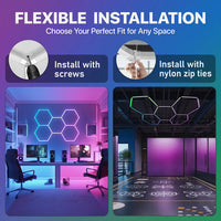 Lumière hexagonale RGB – vue 7