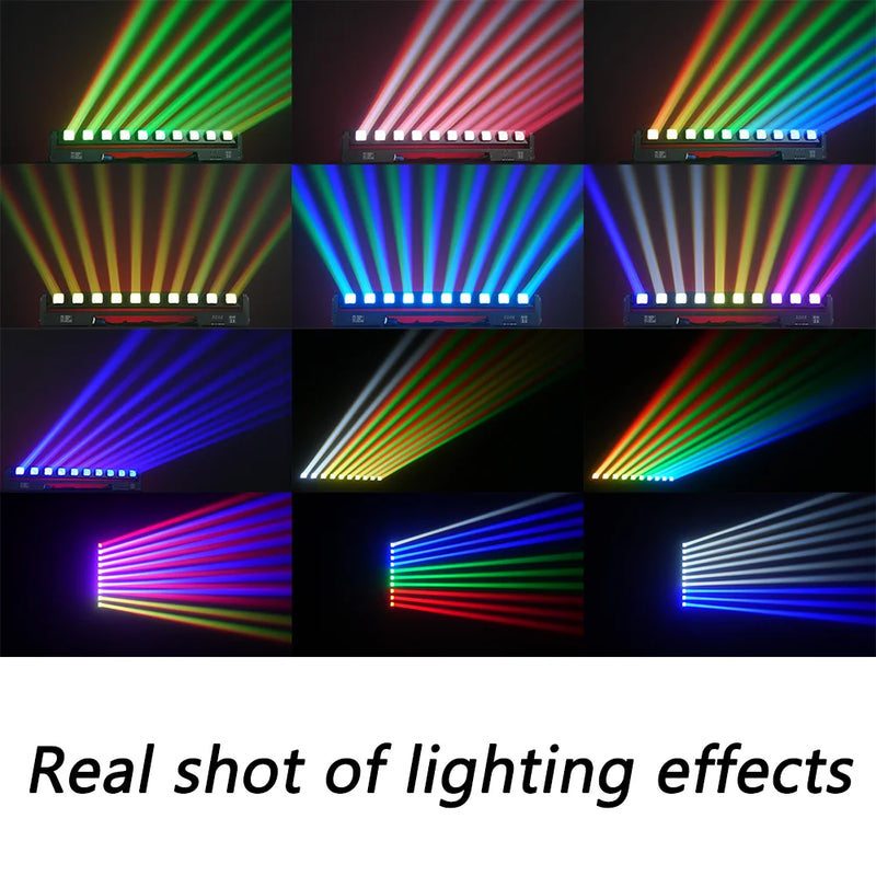 Barre LED à tête mobile 10 faisceaux de 15 W, 99 cm, DMX, à l'unité ou par lot