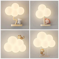 Applique murale nuage LED 18 W pour chambre d'enfant, cœur ou couronne