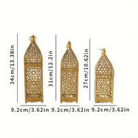 Lanterne marocaine – schéma des trois hauteurs 27, 31 et 34 cm