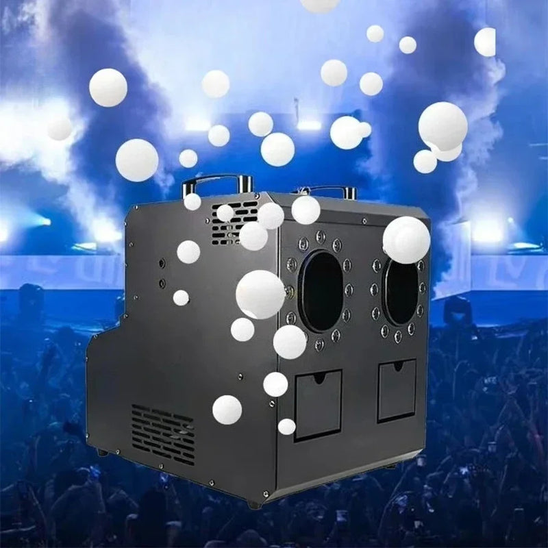 Machine à bulles et fumée étanche IP65 1500 W, double sortie, DMX512